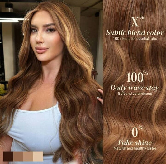 Body Wave Lace Front Wig human blend wig